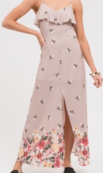 Blue Pepper NWT Popover Floral Maxi Dress L - Picture 4 of 8